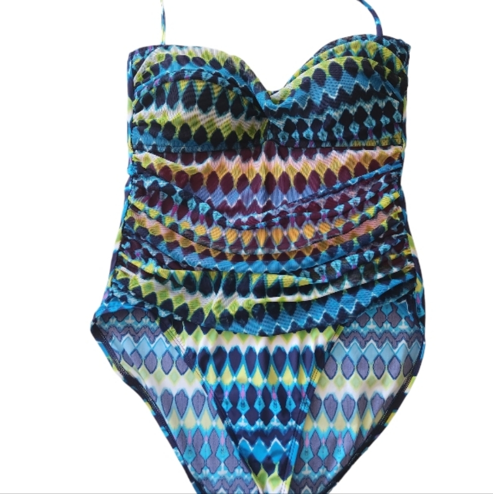 La Blanca Santorini Sweetheart One Piece Swimwear Halter - Picture 3 of 7